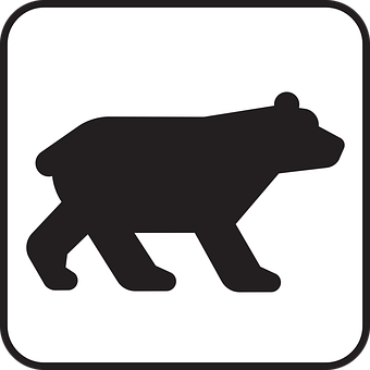 Bear Silhouette Icon PNG