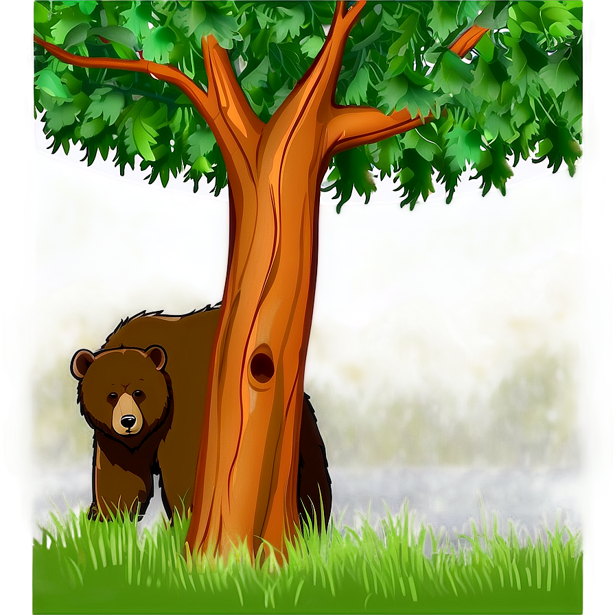 Bear Under Tree Png 25 PNG