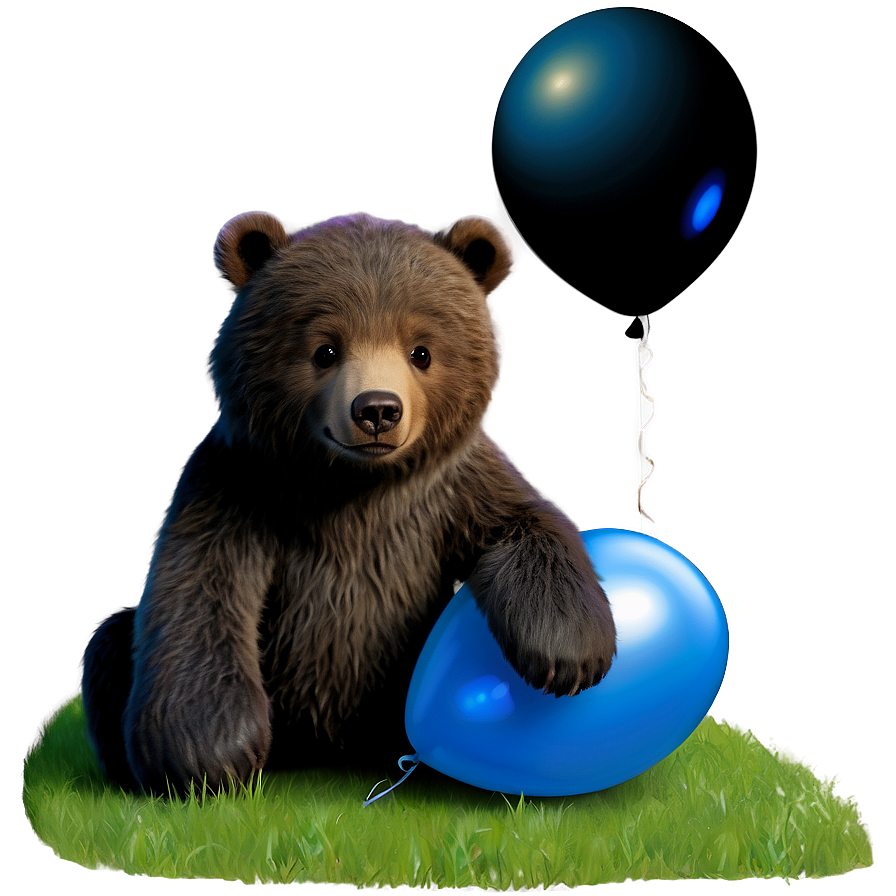 Bear With Balloons Png 56 PNG