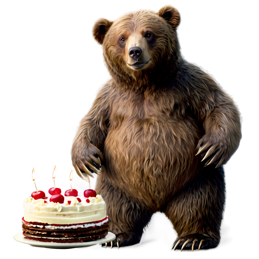 Bear With Cake Png Eyj PNG