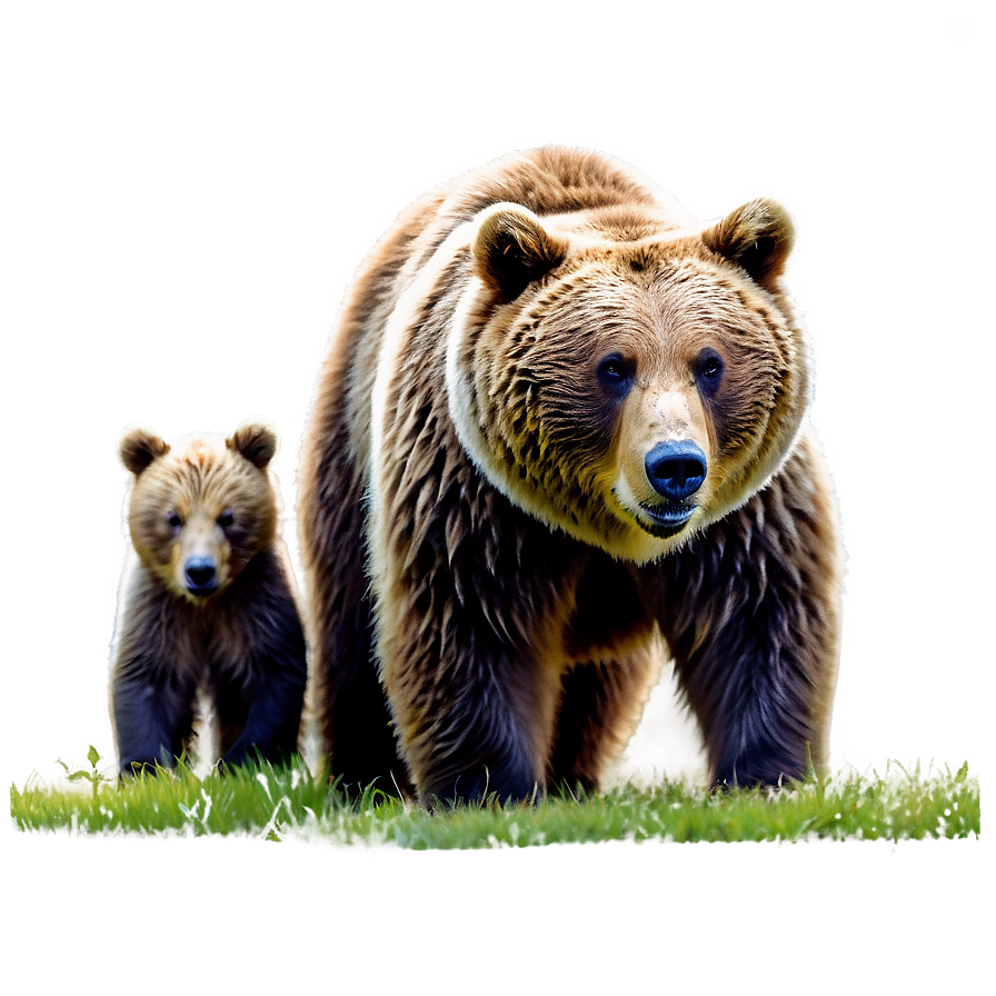 Bear With Cubs Png Ufy PNG