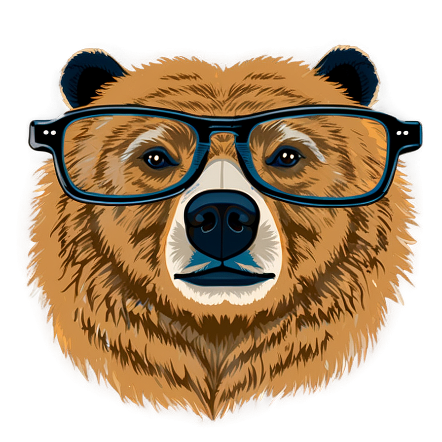 Bear With Glasses Png 84 PNG