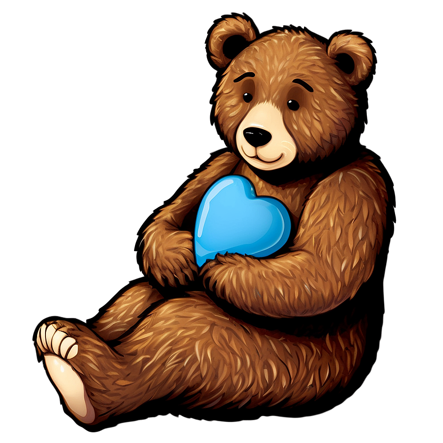 Bear With Heart Png Iub87 PNG