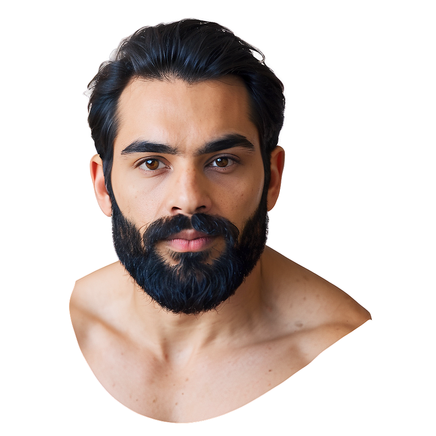 Beard Contouring Technique Png 05042024 PNG