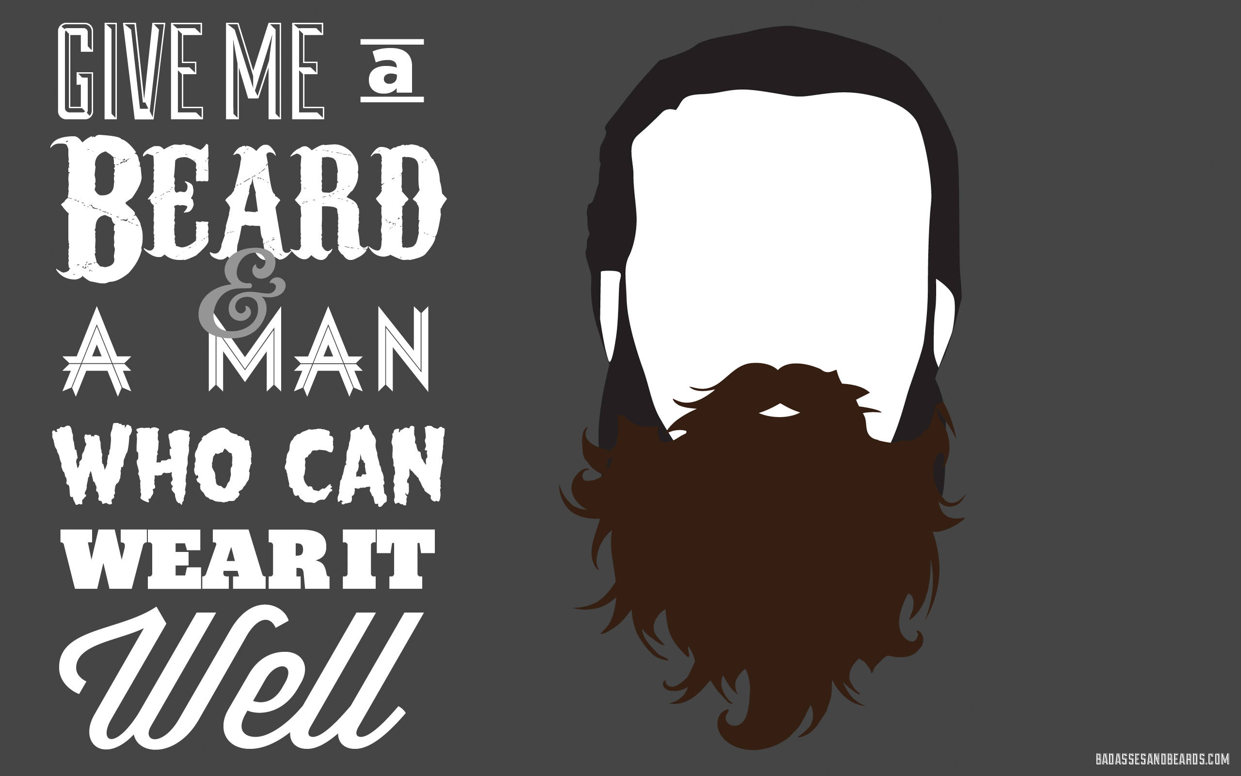 Beard Logo With Confidence Quote Digital Art Wallpaper