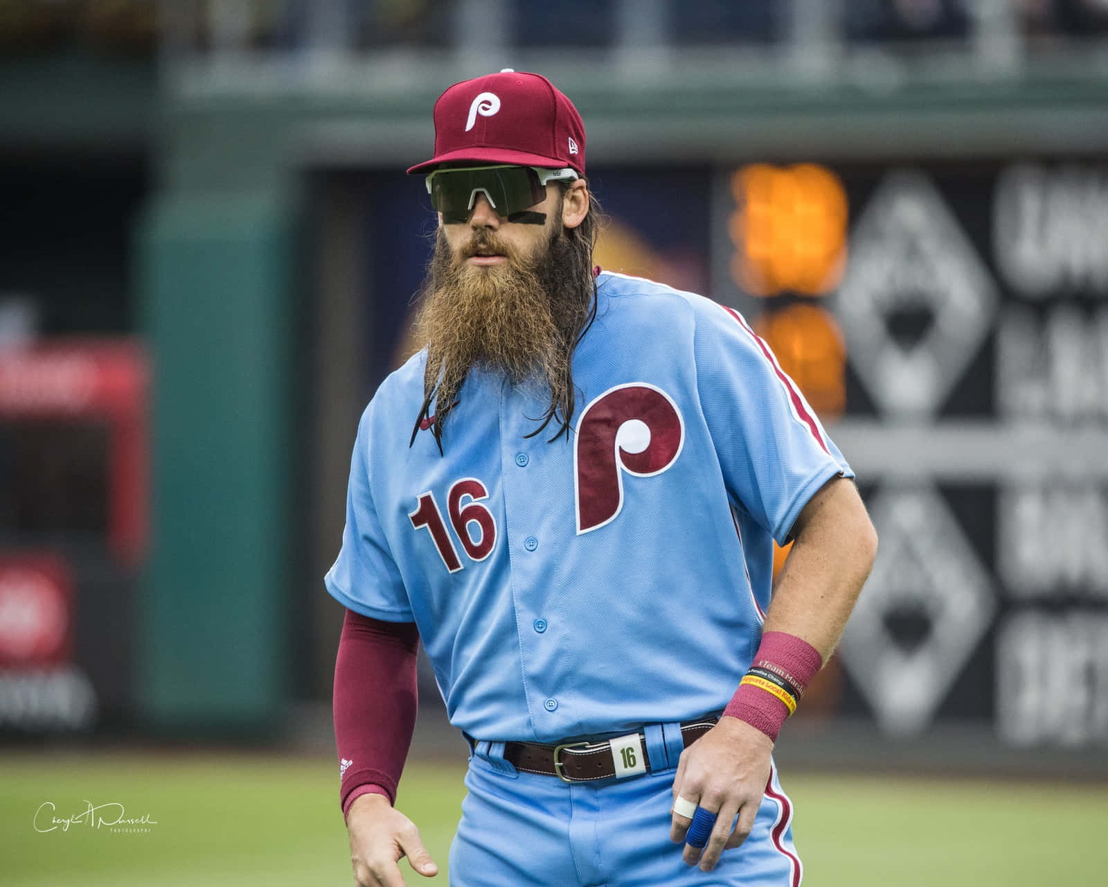 Bearded_ Baseball_ Player_ Phillies_ Uniform_16 Wallpaper