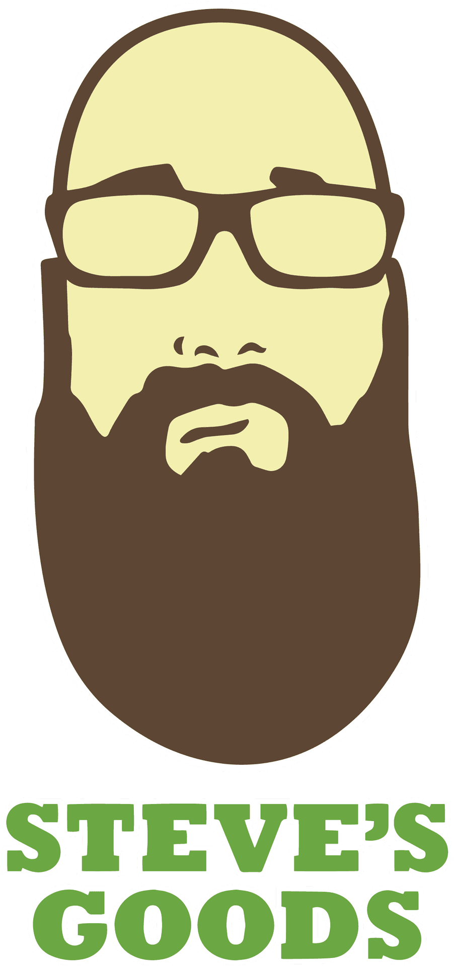 Bearded Logo Steve's Goods PNG