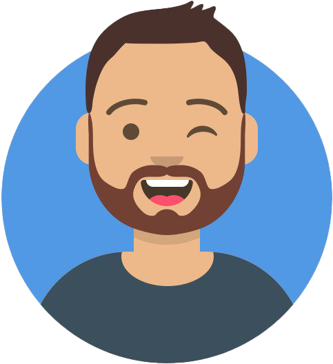 Bearded Man Avatar Graphic PNG