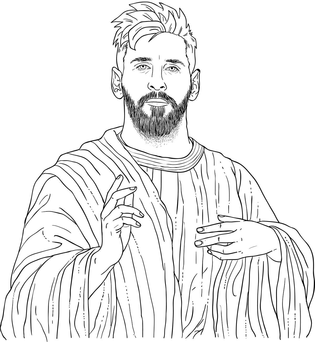 Bearded Man Illustration PNG