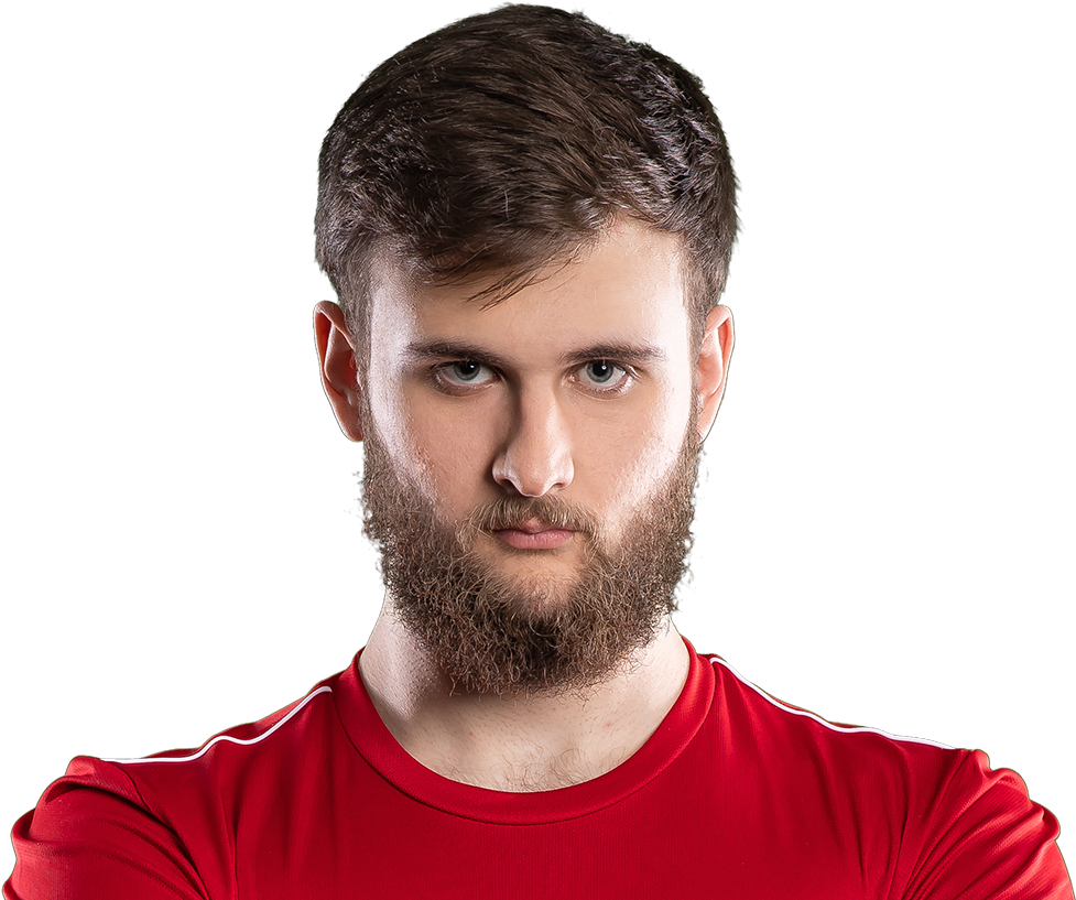 Bearded Manin Red Shirt PNG