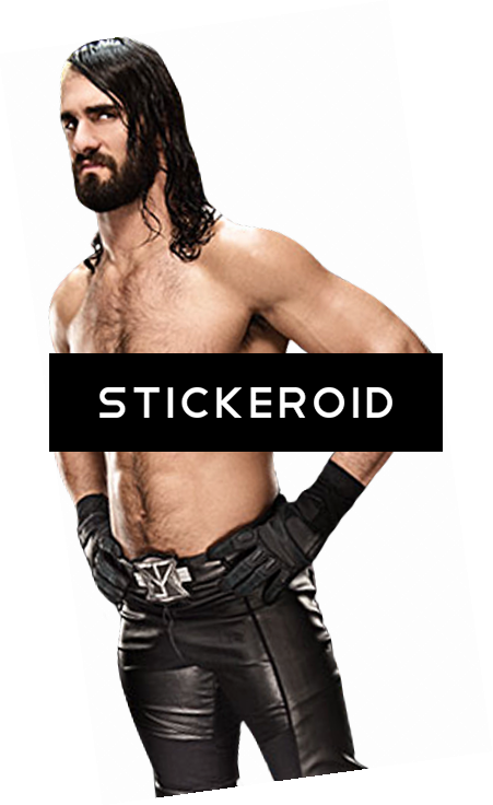 Bearded Wrestler Black Attire PNG