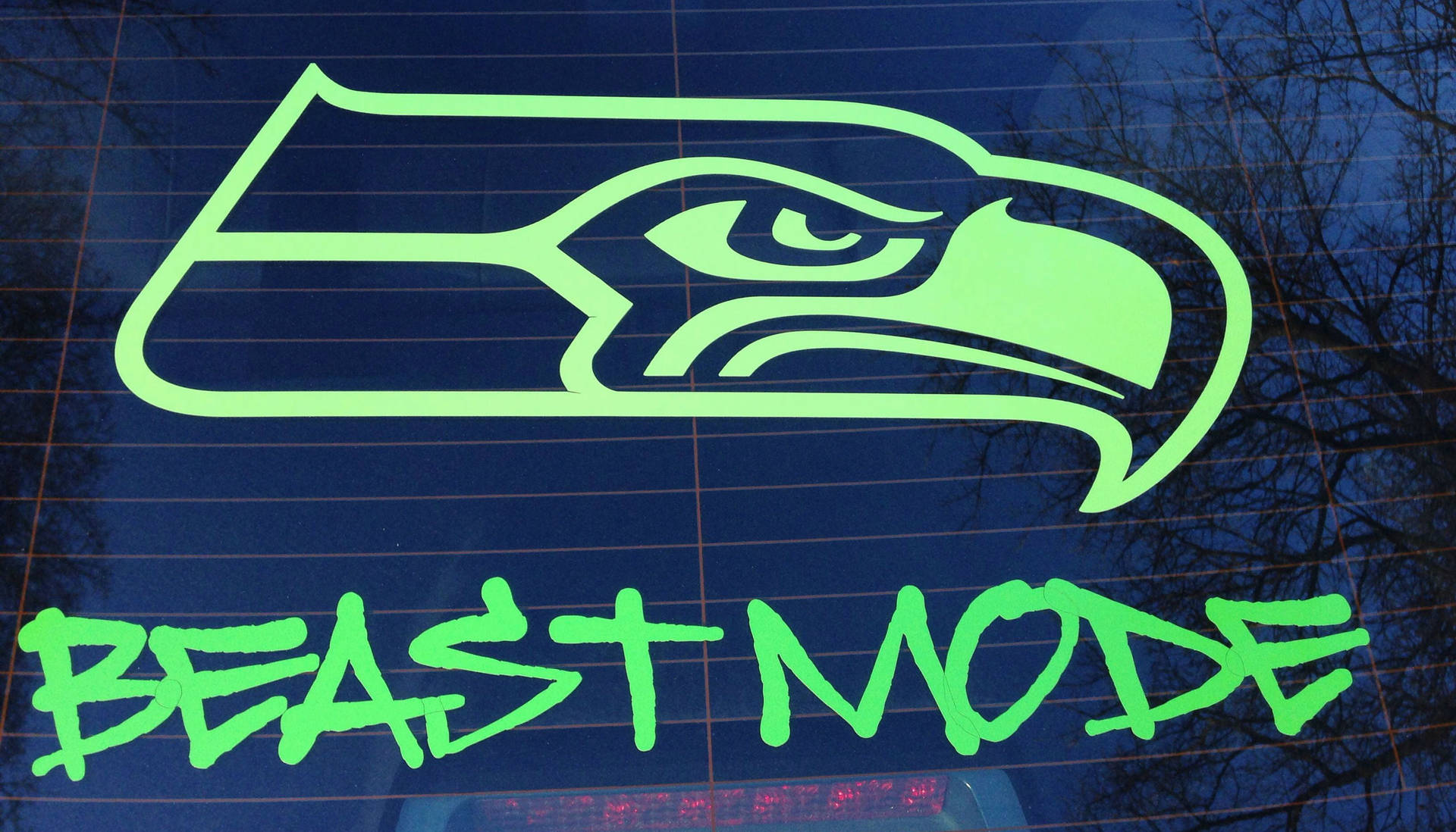 Beast Mode Neon Seattle Seahawks Tapet Wallpaper