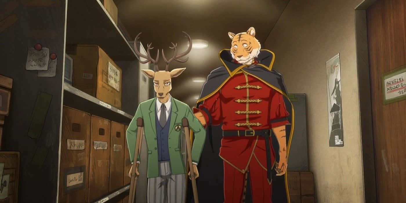 Beastars Hert En Tijger Personages Achtergrond