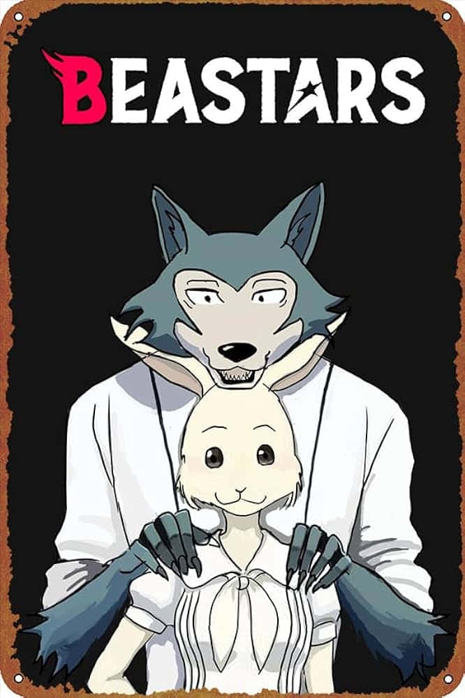 Beastars Legoshi En Haru Promotionele Kunst Achtergrond