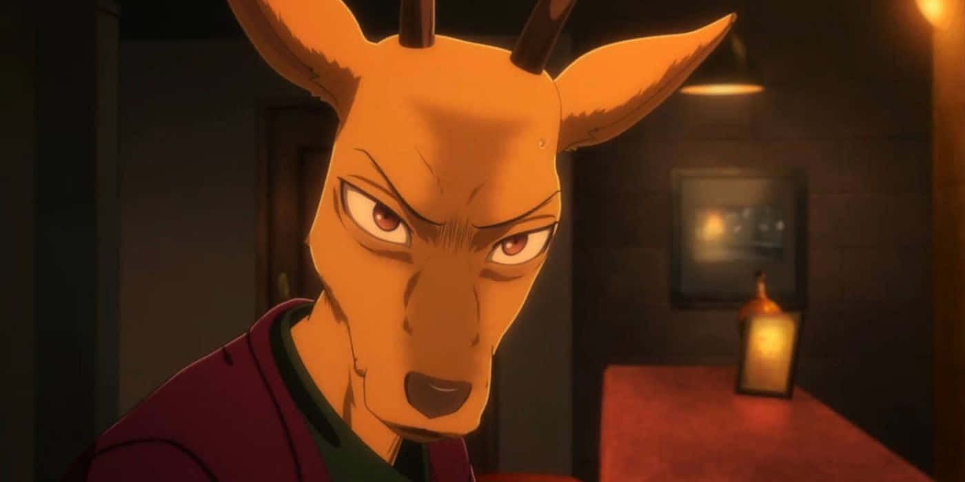 Beastars Louis Intense Blik Achtergrond