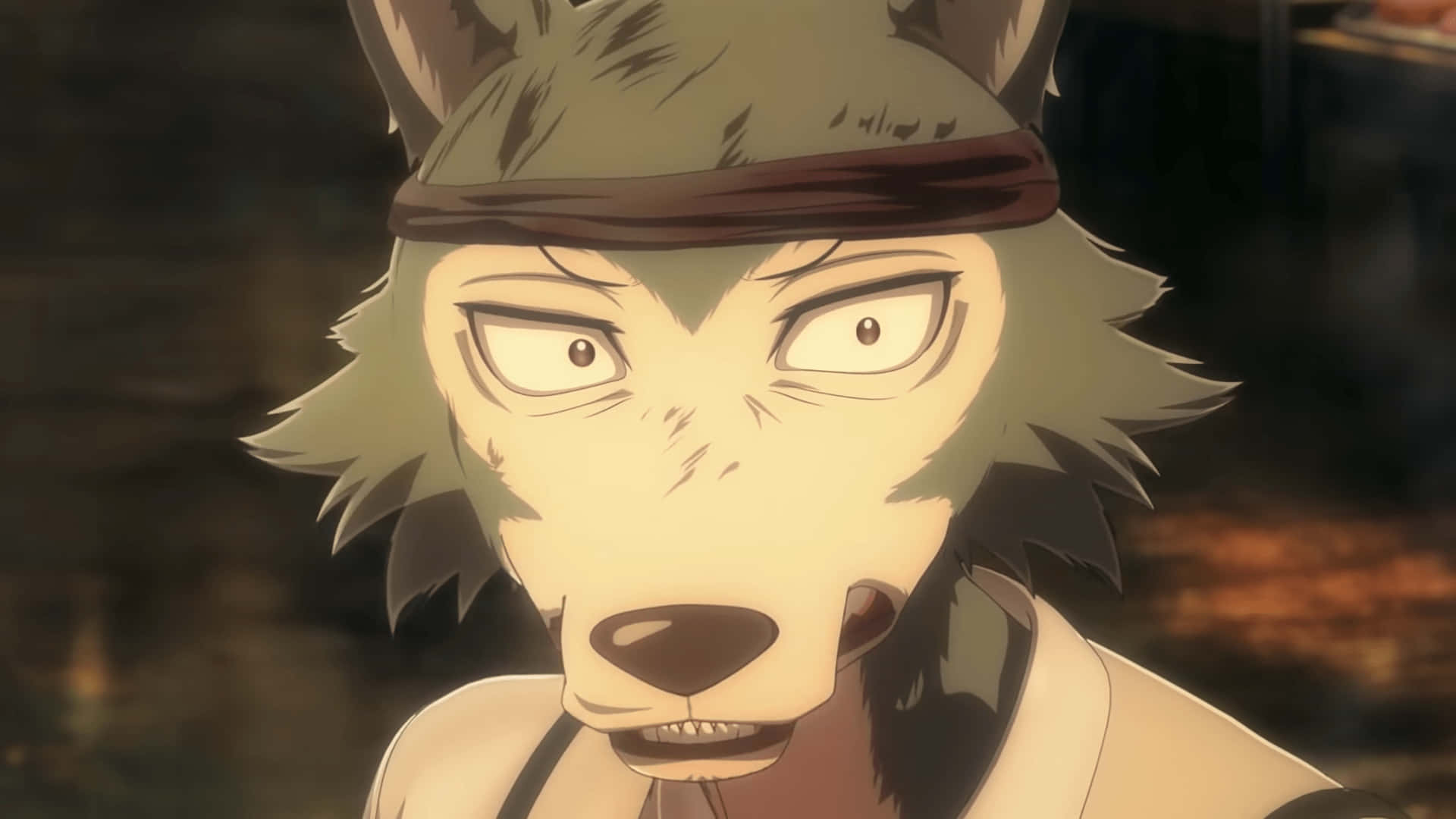 A Wolf Wearing A Bandana And A Hat