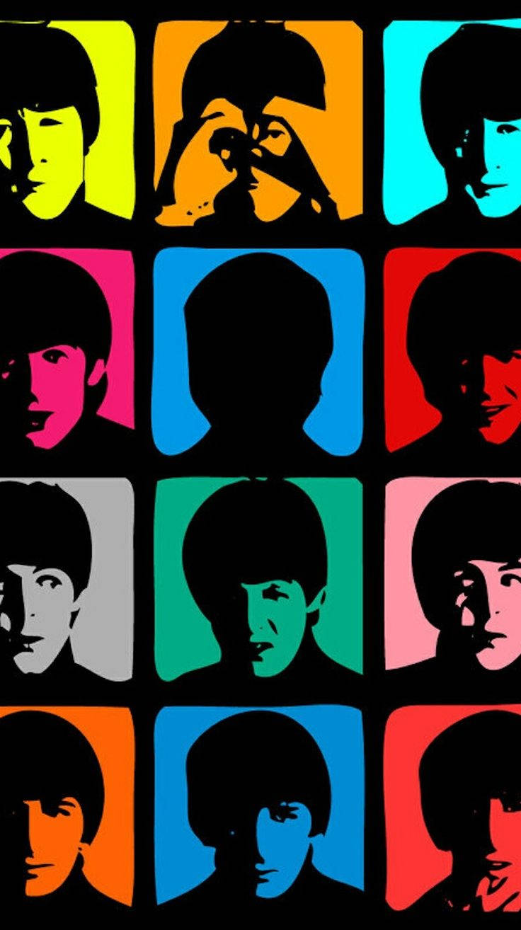 Beatles Aesthetic Art Background