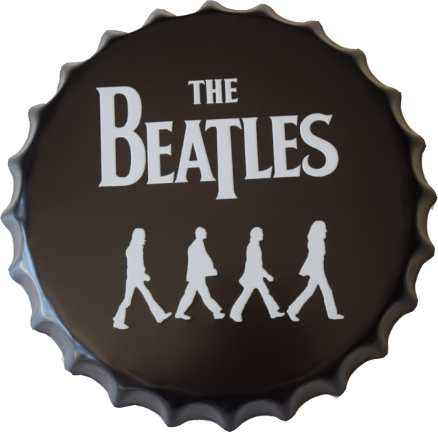 Beatles Bottle Cap Design PNG