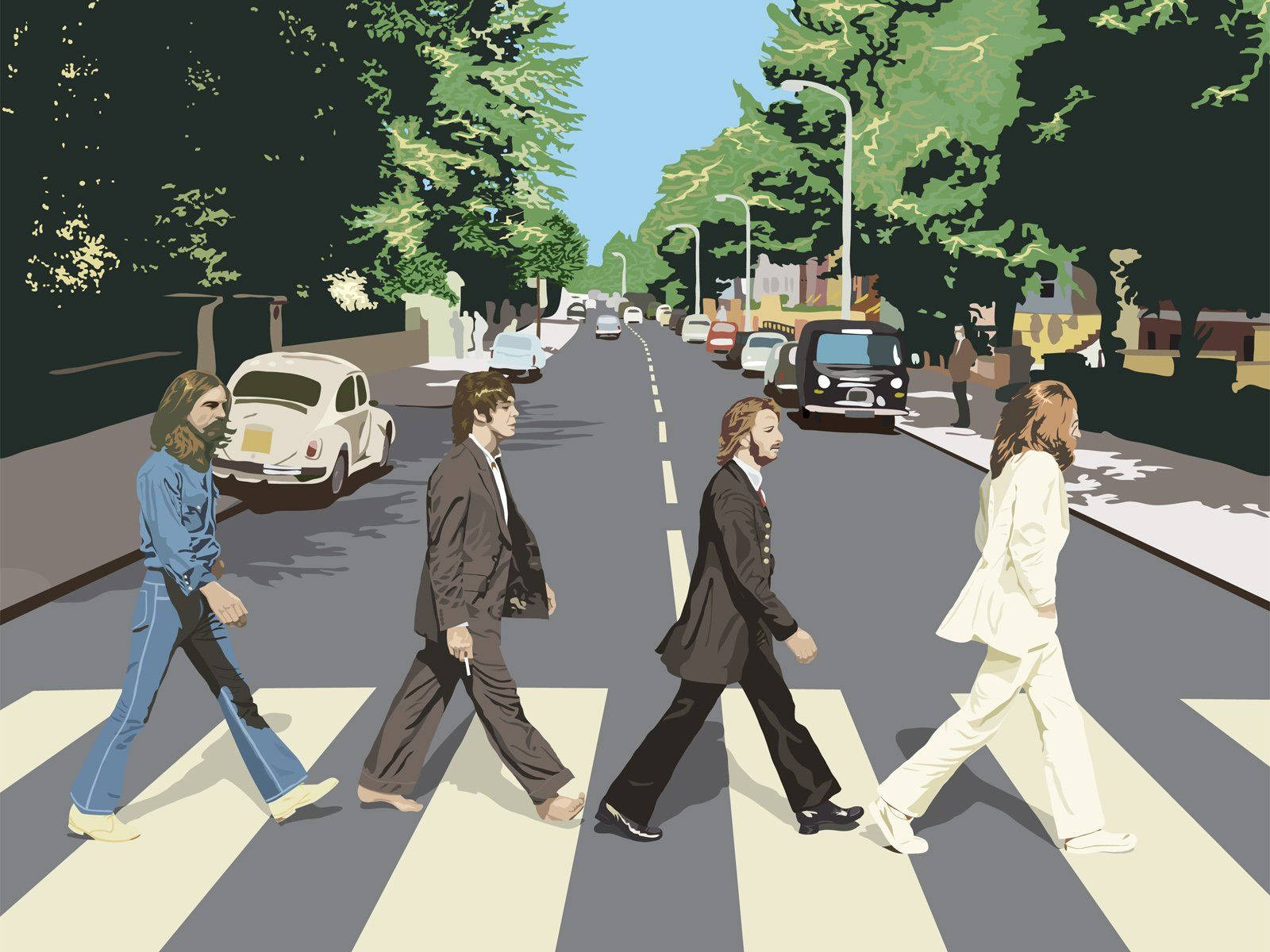 Beatles Crossing Abbey Art Background