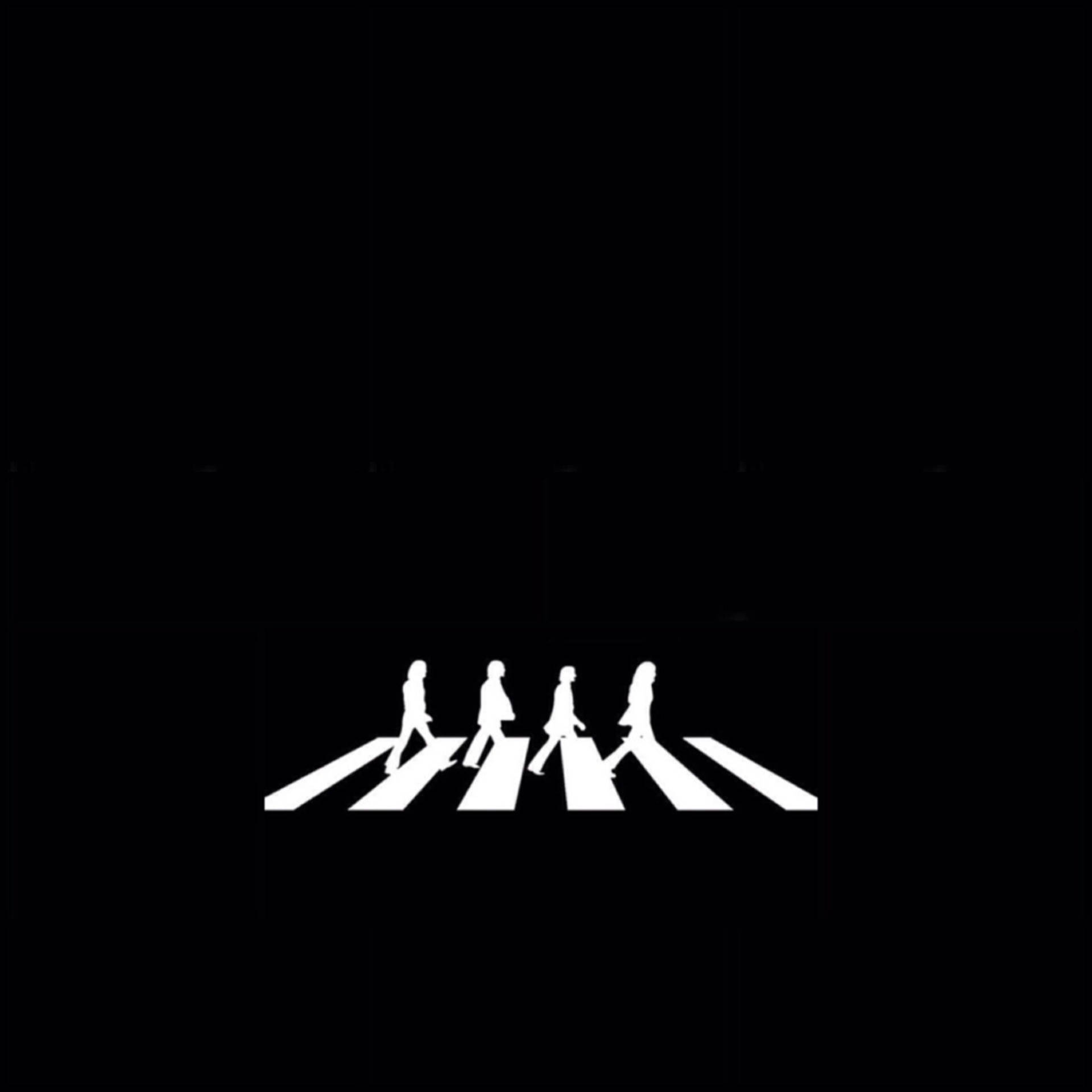Beatles Minimalist Abbey Road Wallpaper