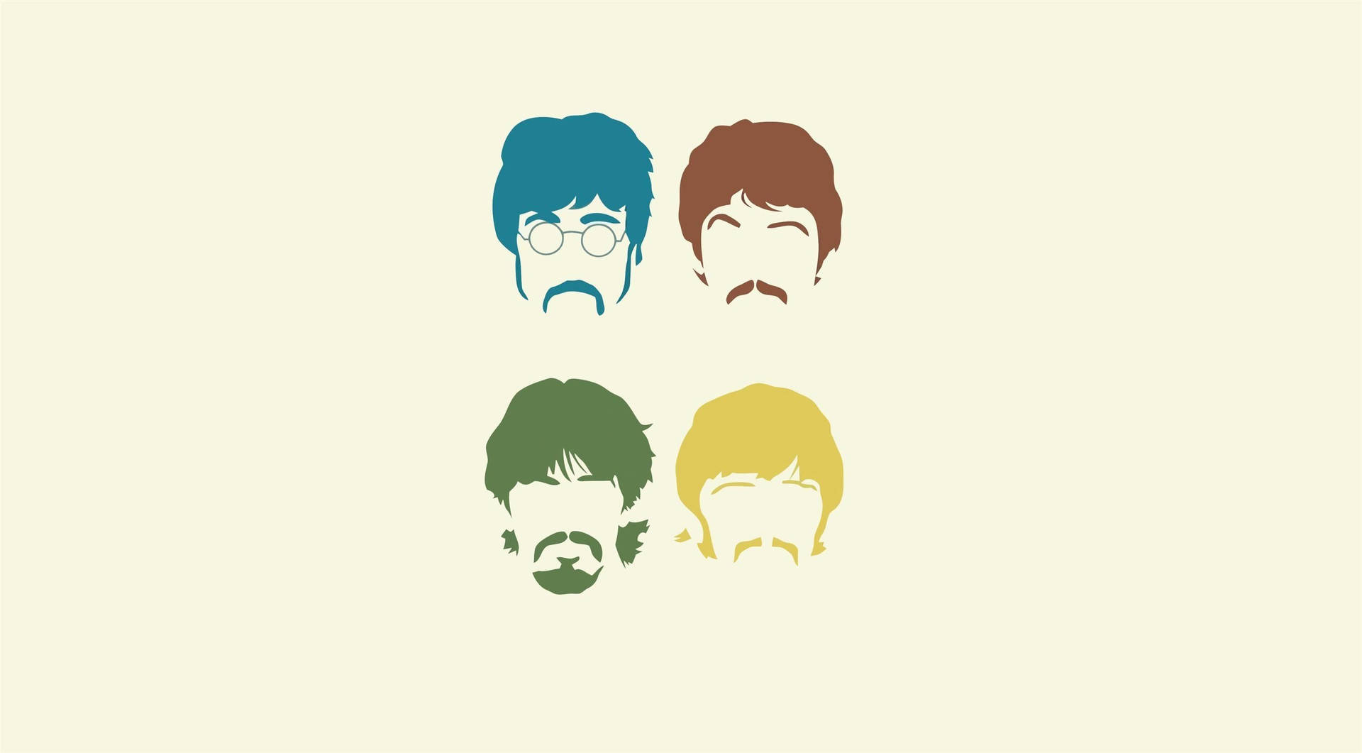 Beatles Minimalistic Art Wallpaper