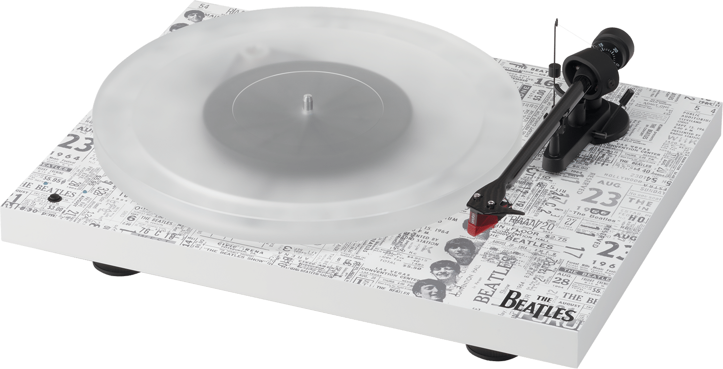 Beatles Themed Turntable Design PNG