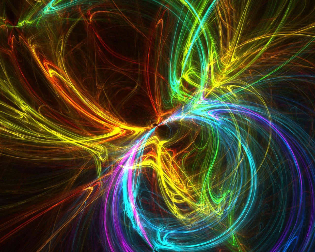 Radiant Hues: A Mesmerizing Abstract Swirl Wallpaper