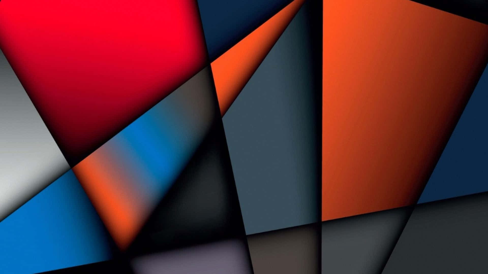 A vibrant dance of colors and shapes Wallpaper