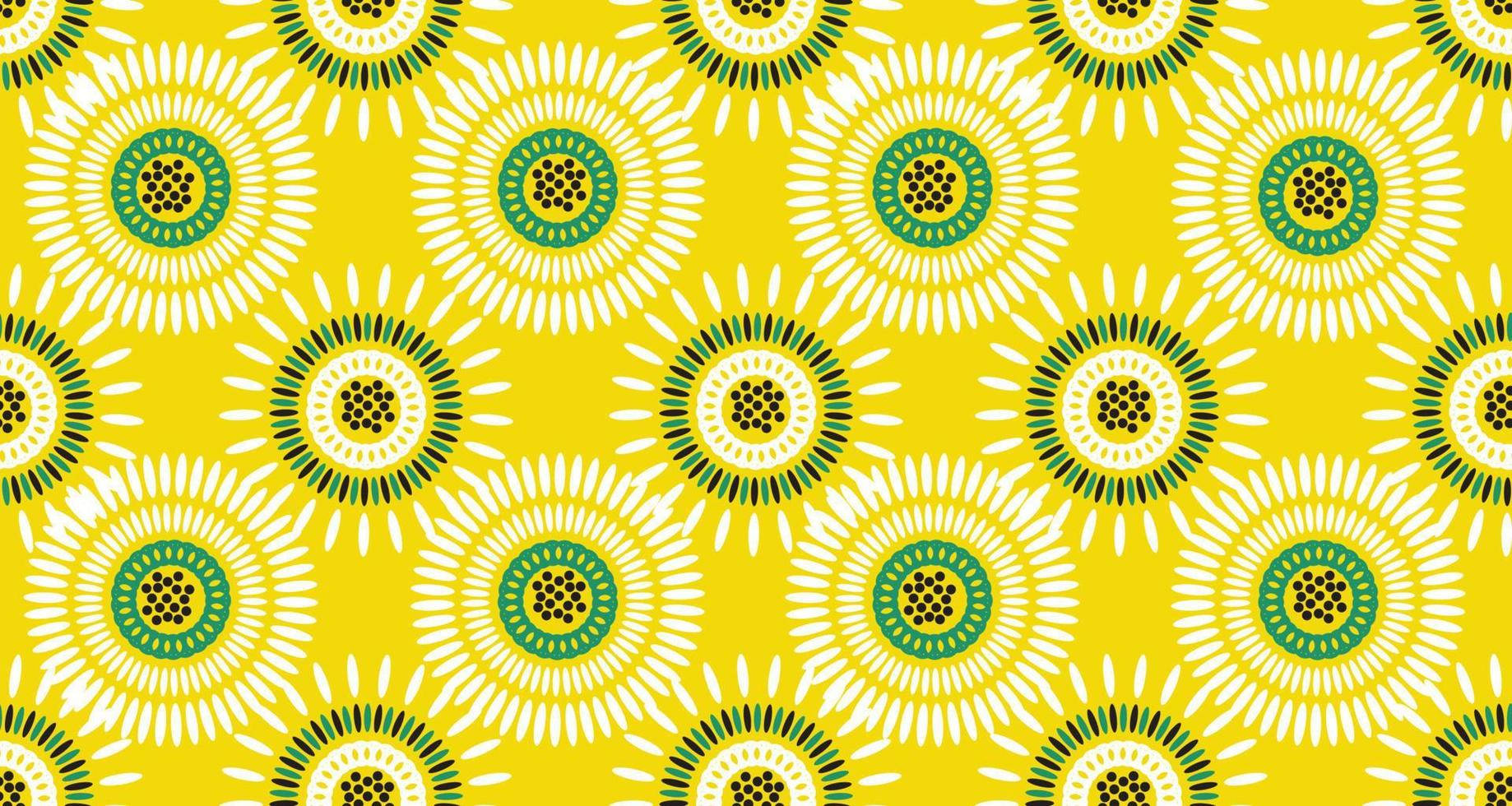 Beautiful African Wax Fabric Pattern Wallpaper