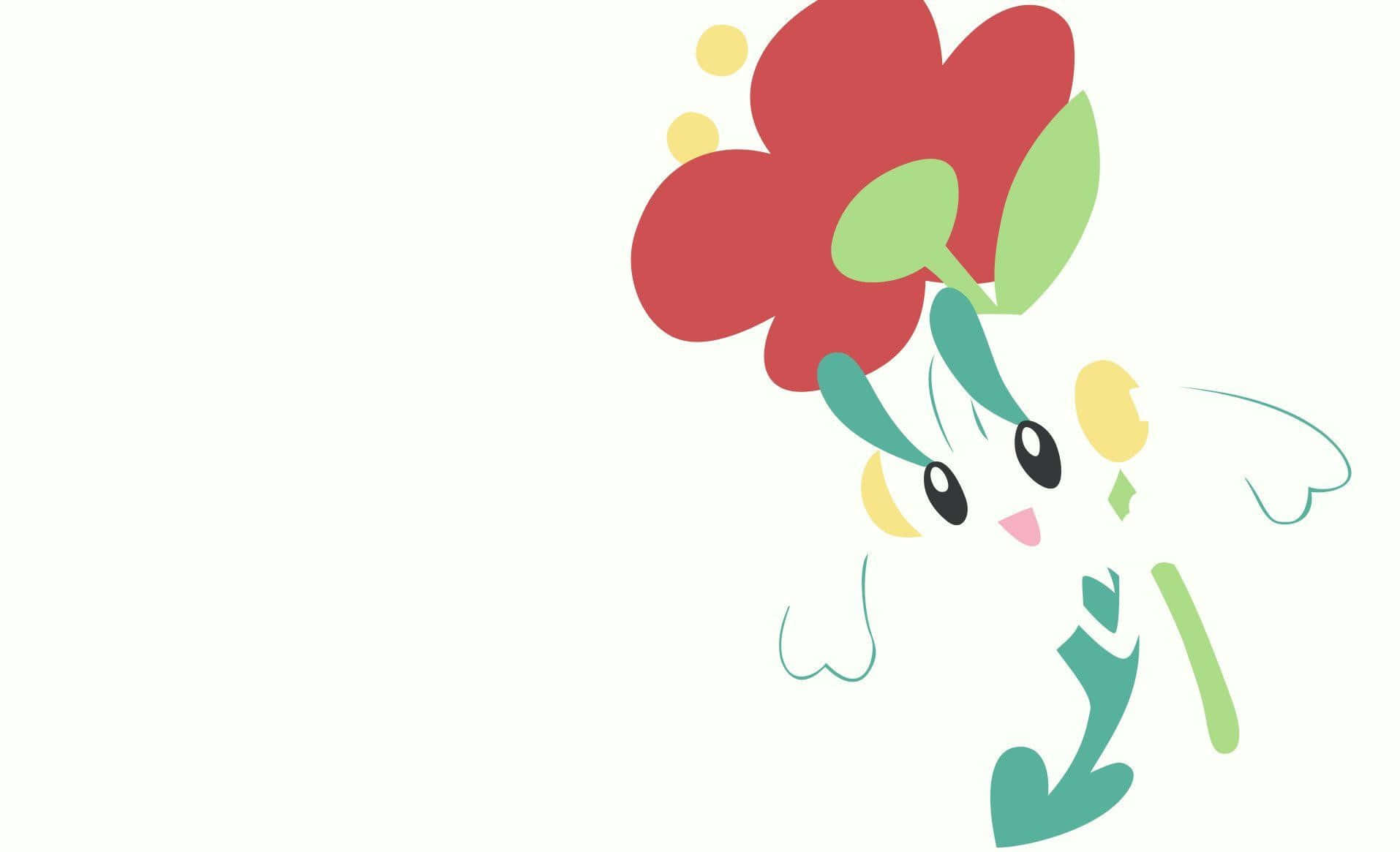 Beautiful And Colorful Floette In Pokemon World. Wallpaper