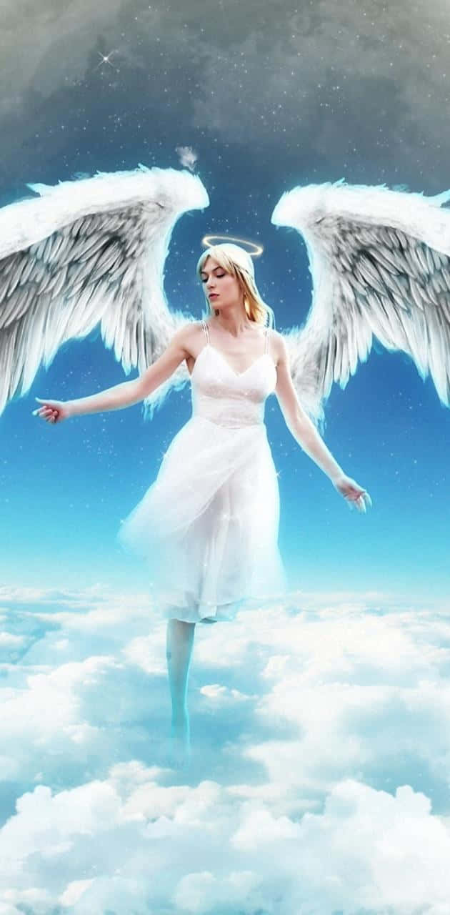 Heavenly beauty - a beautiful angel from above