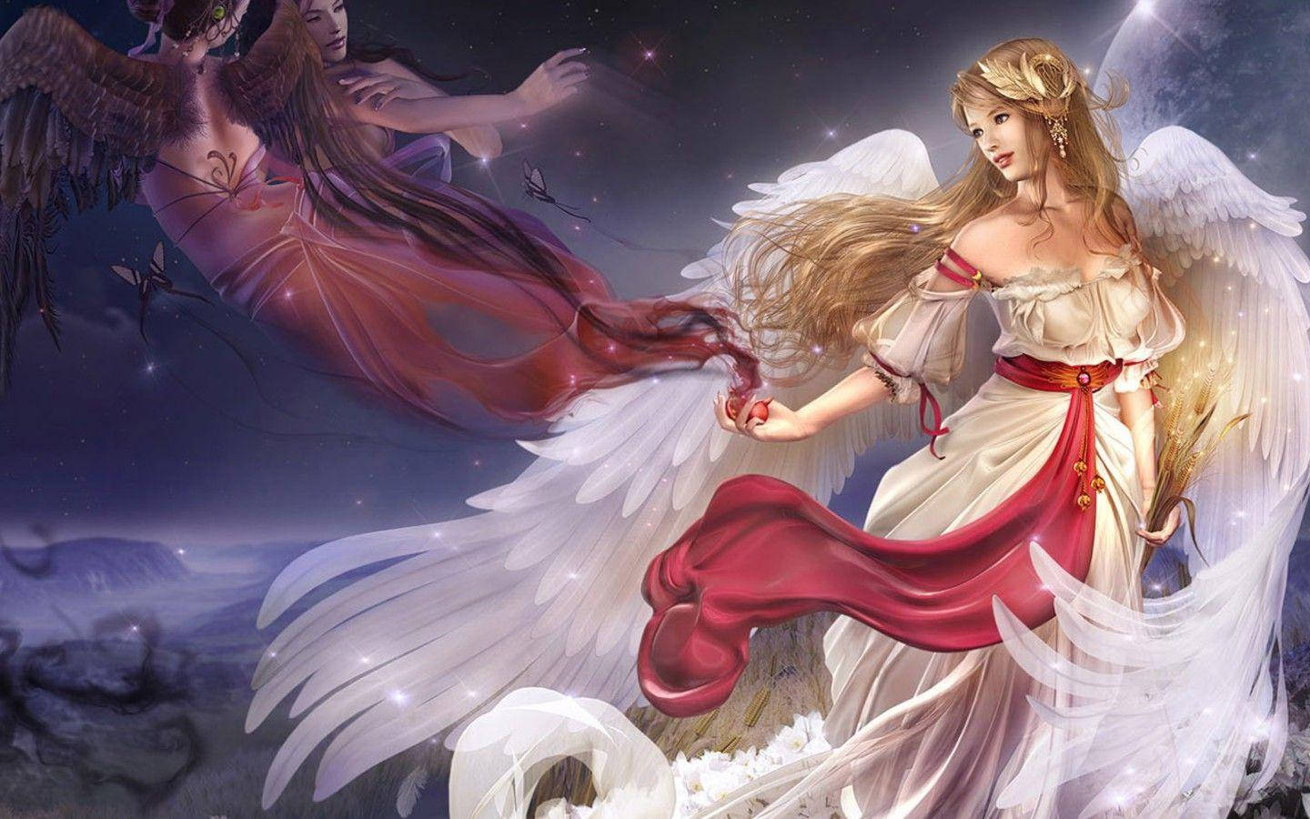 Beautiful Angels Fantasy Wallpaper