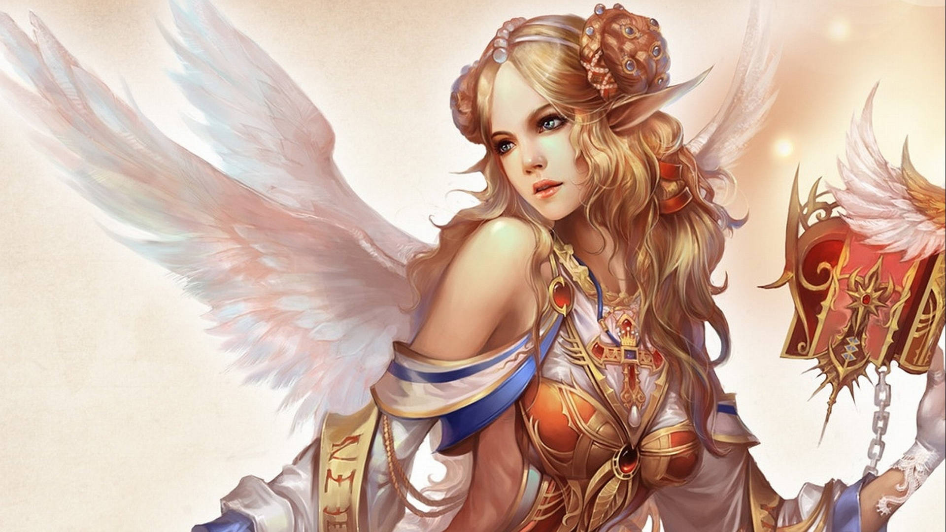 Beautiful Angels With Elf Ears Wallpaper