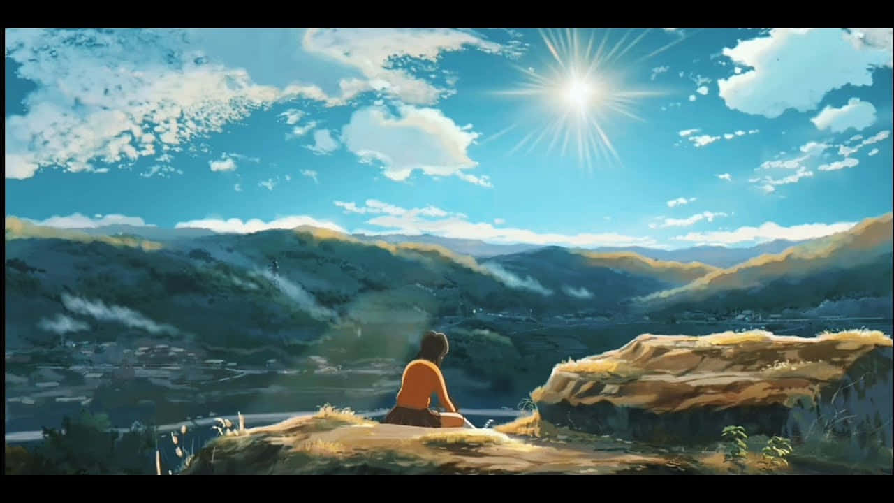 Dieschönheit Von Anime-landschaften Genießen. Wallpaper