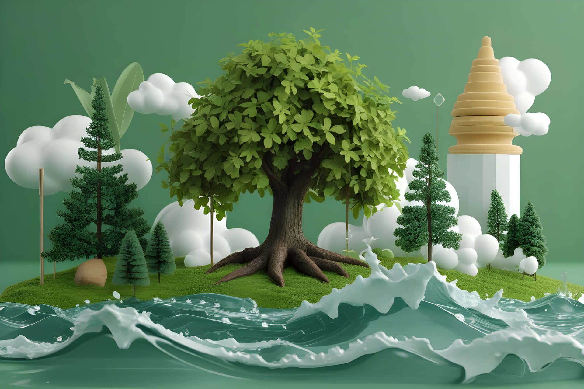 Download Beautiful Art Of Trees Wallpaper | Wallpapers.com