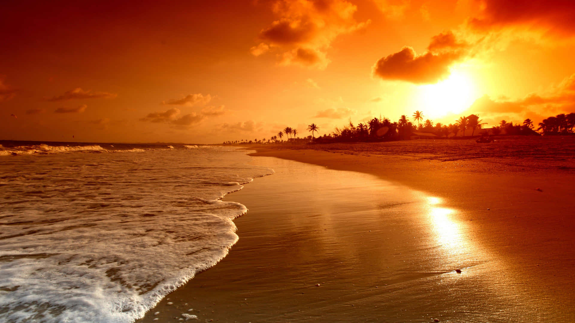Serene Sunset at a Stunning Shoreline