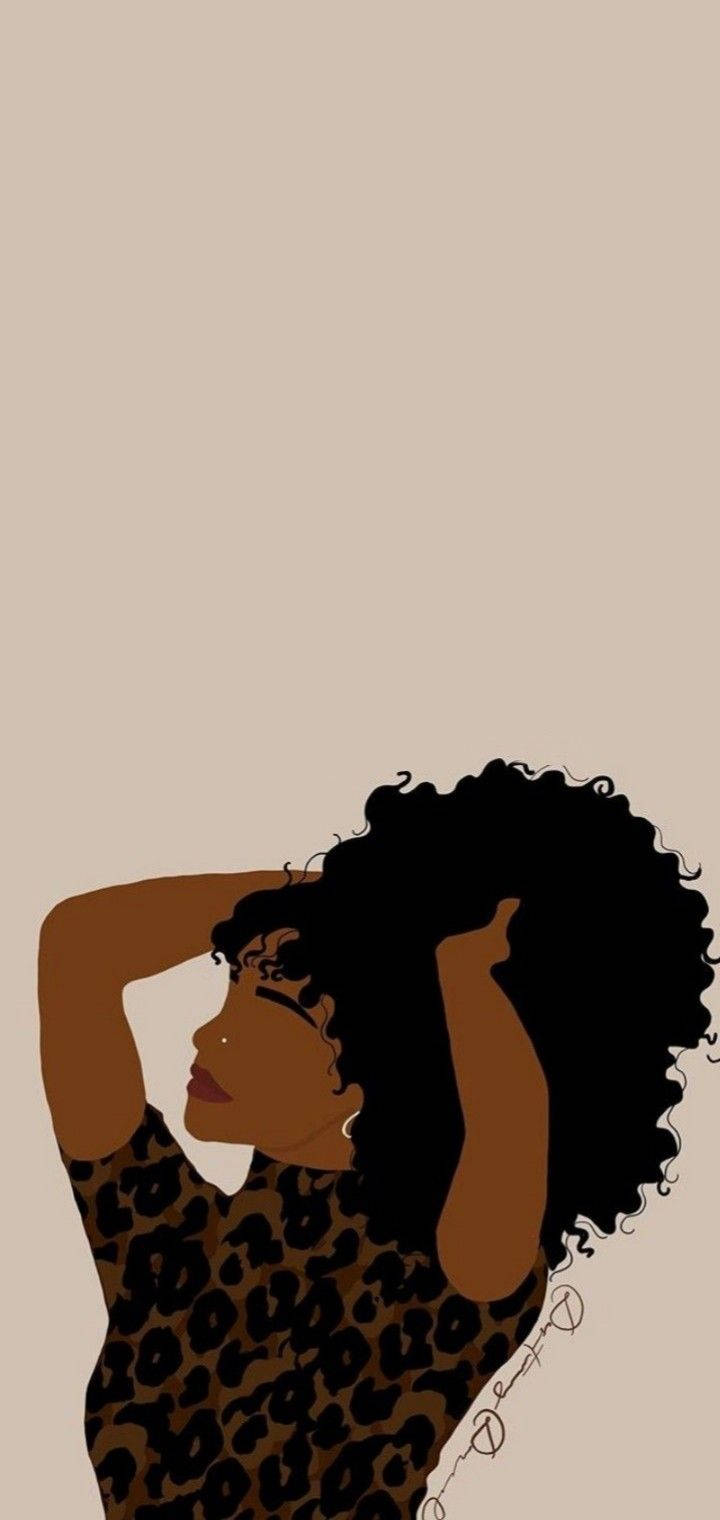 Beautiful Black Woman Hair Background