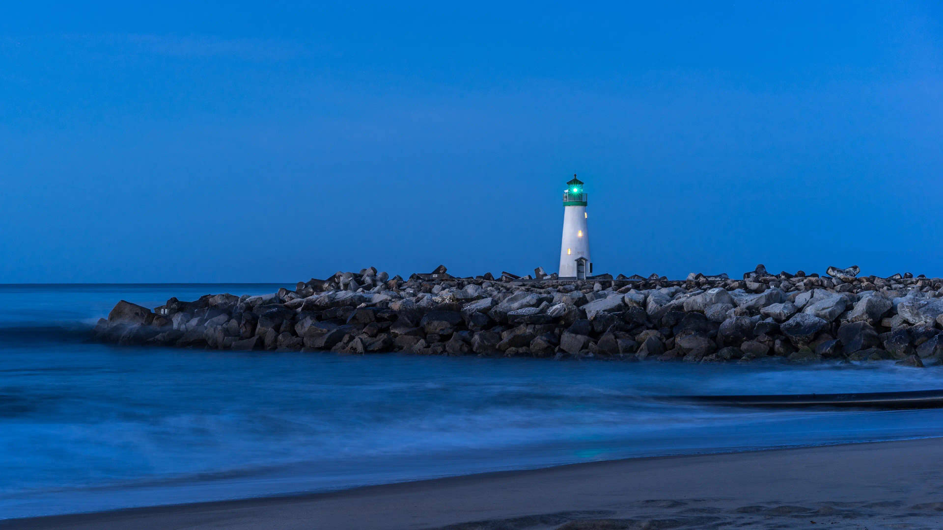 Beautiful Blue 4k Lighthouse