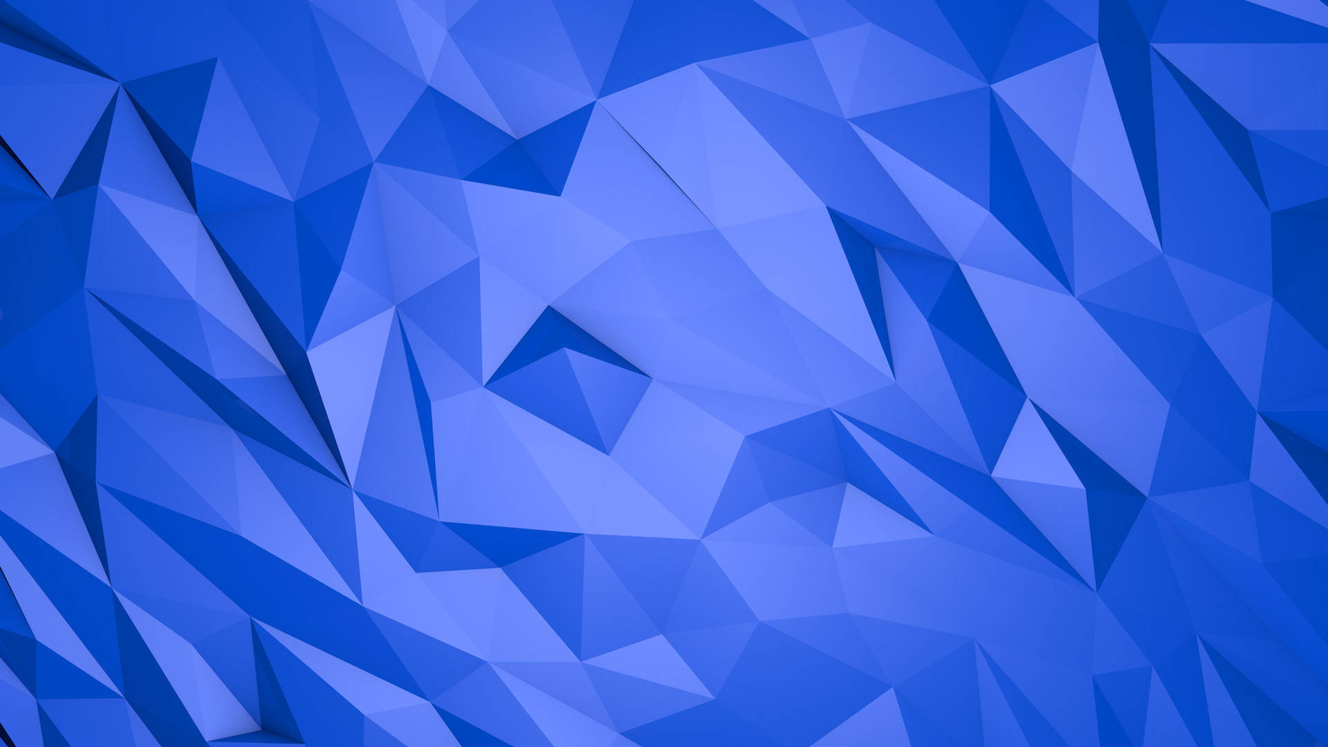 Beautiful Blue Triangles Abstract Art Wallpaper