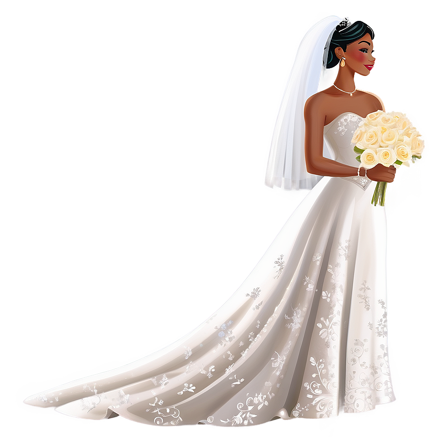 Download Beautiful Bride Clipart Png Ivt45 | Wallpapers.com