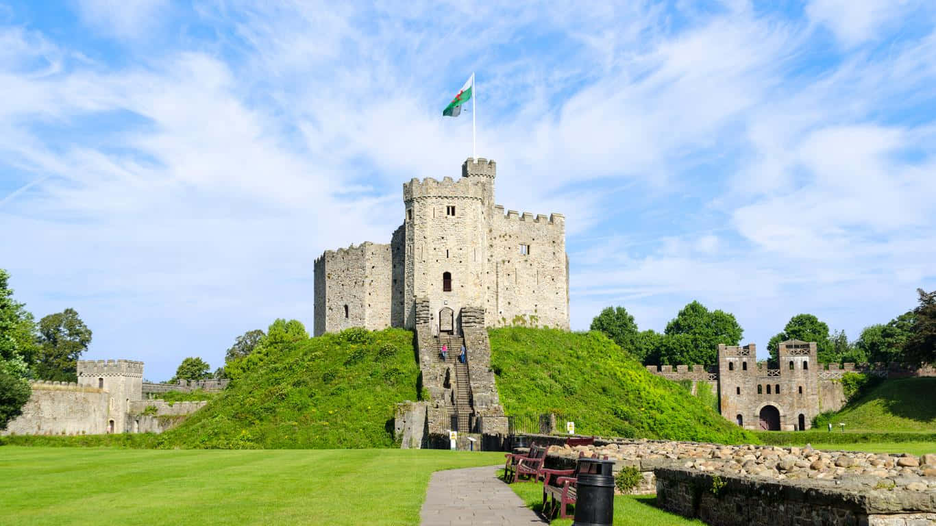 Beautiful Cardiff Castle Background