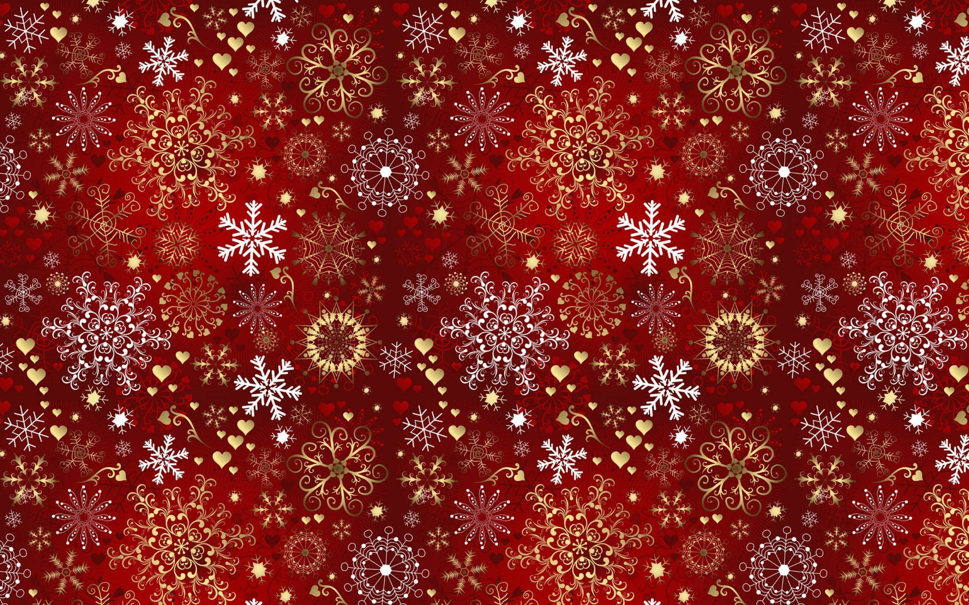 Beautiful Christmas Snowflakes Pattern Wallpaper