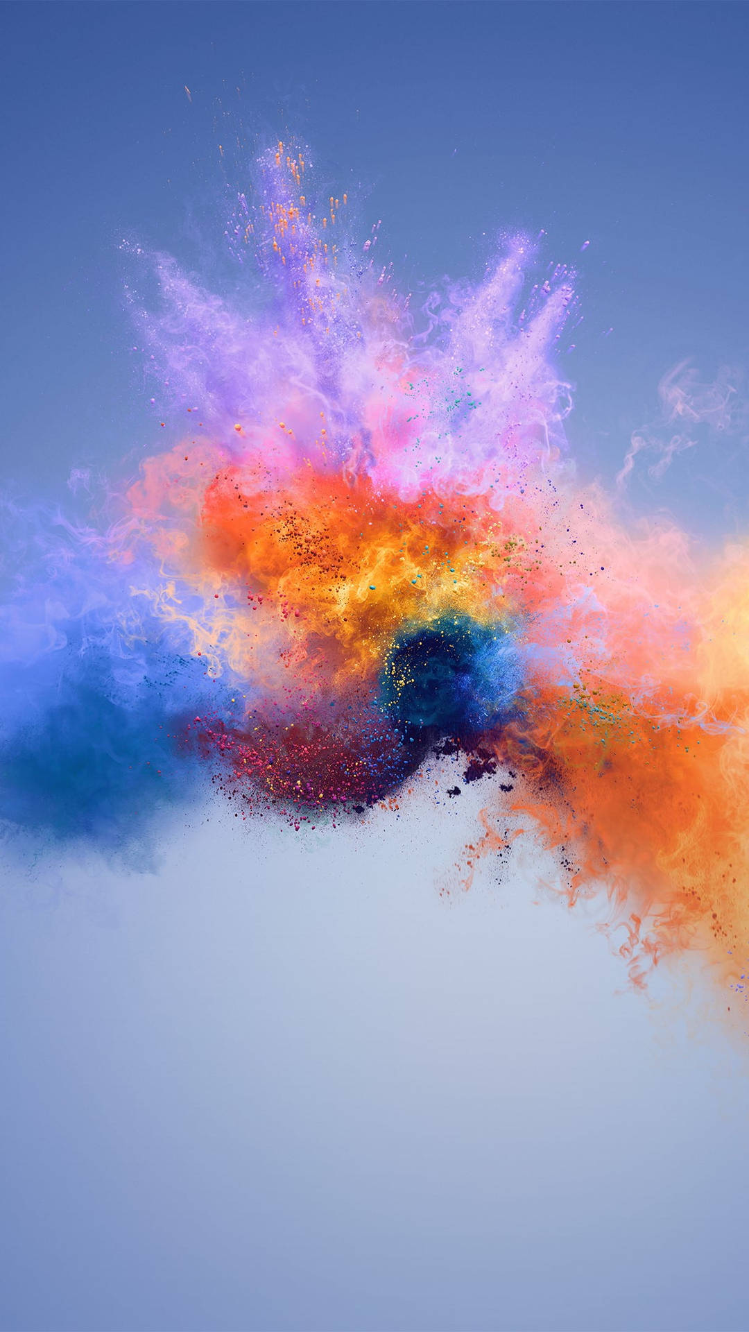 Hermosaexplosión De Polvo De Colores Para Iphone. Fondo de pantalla
