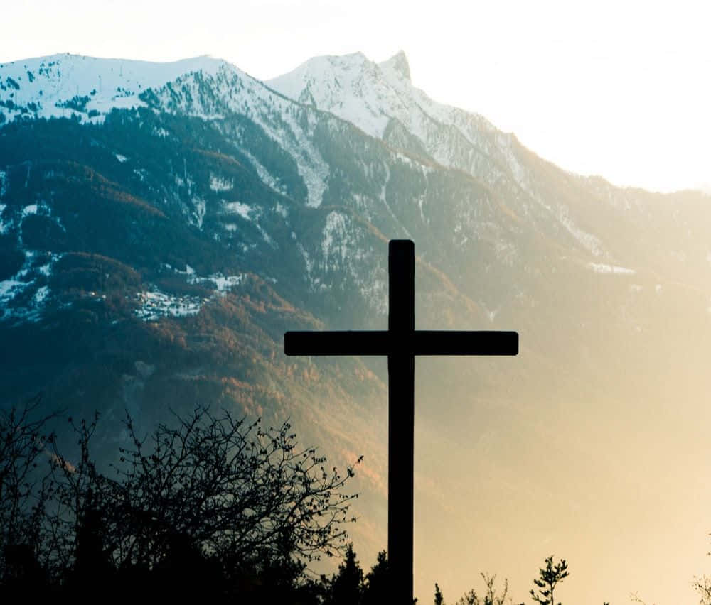 Mountains Nature Beautiful Cross Picture