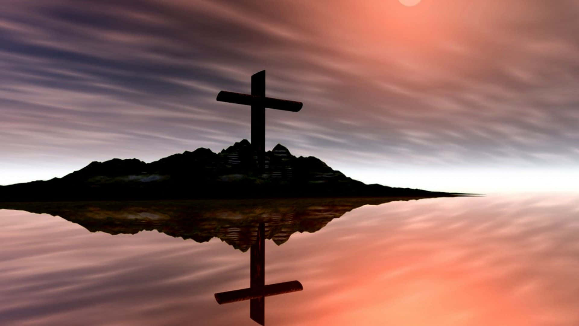 Beautiful Cross Amazing Reflection Picture