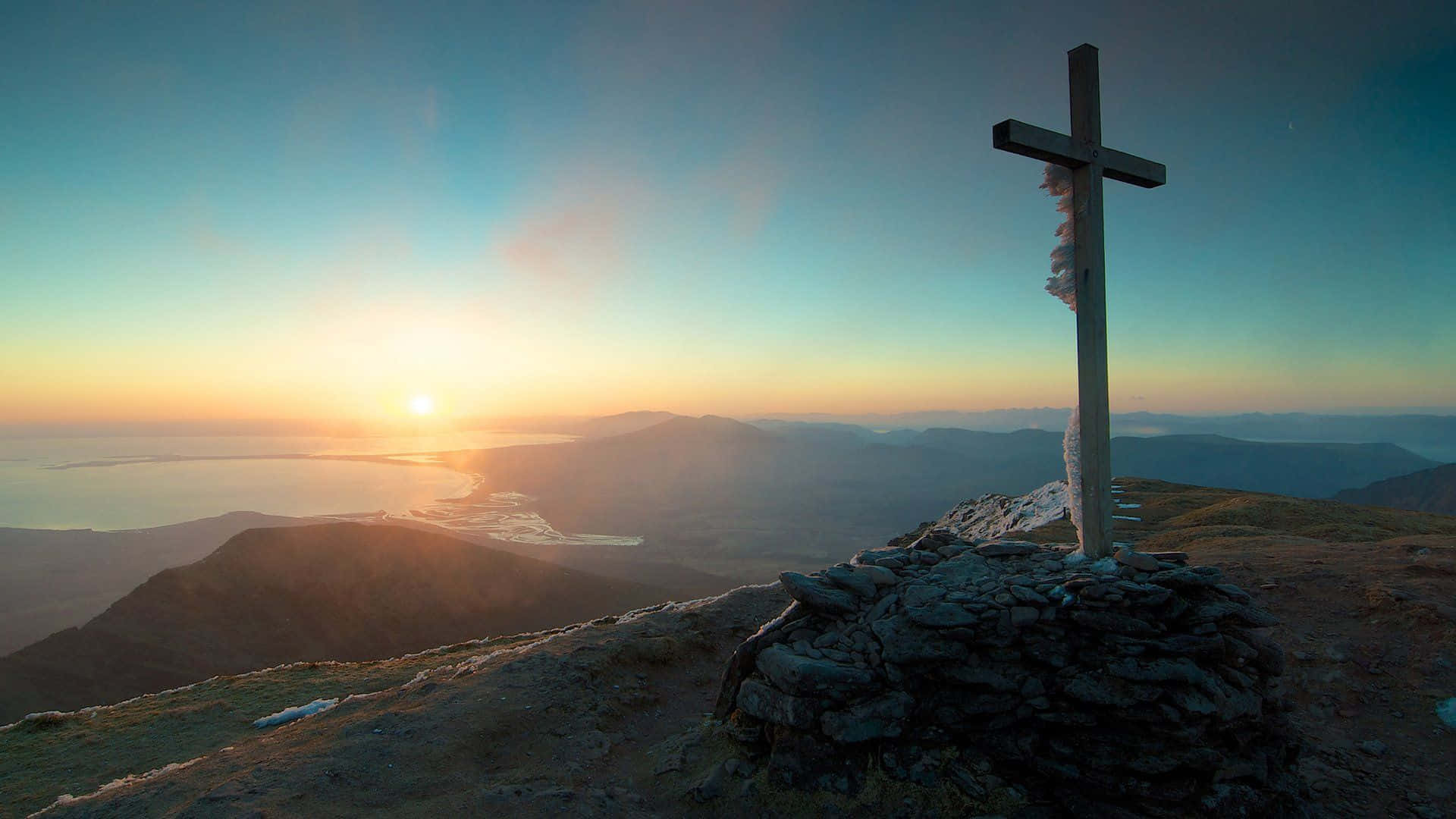Beautiful Cross Lovely Mountain Picture