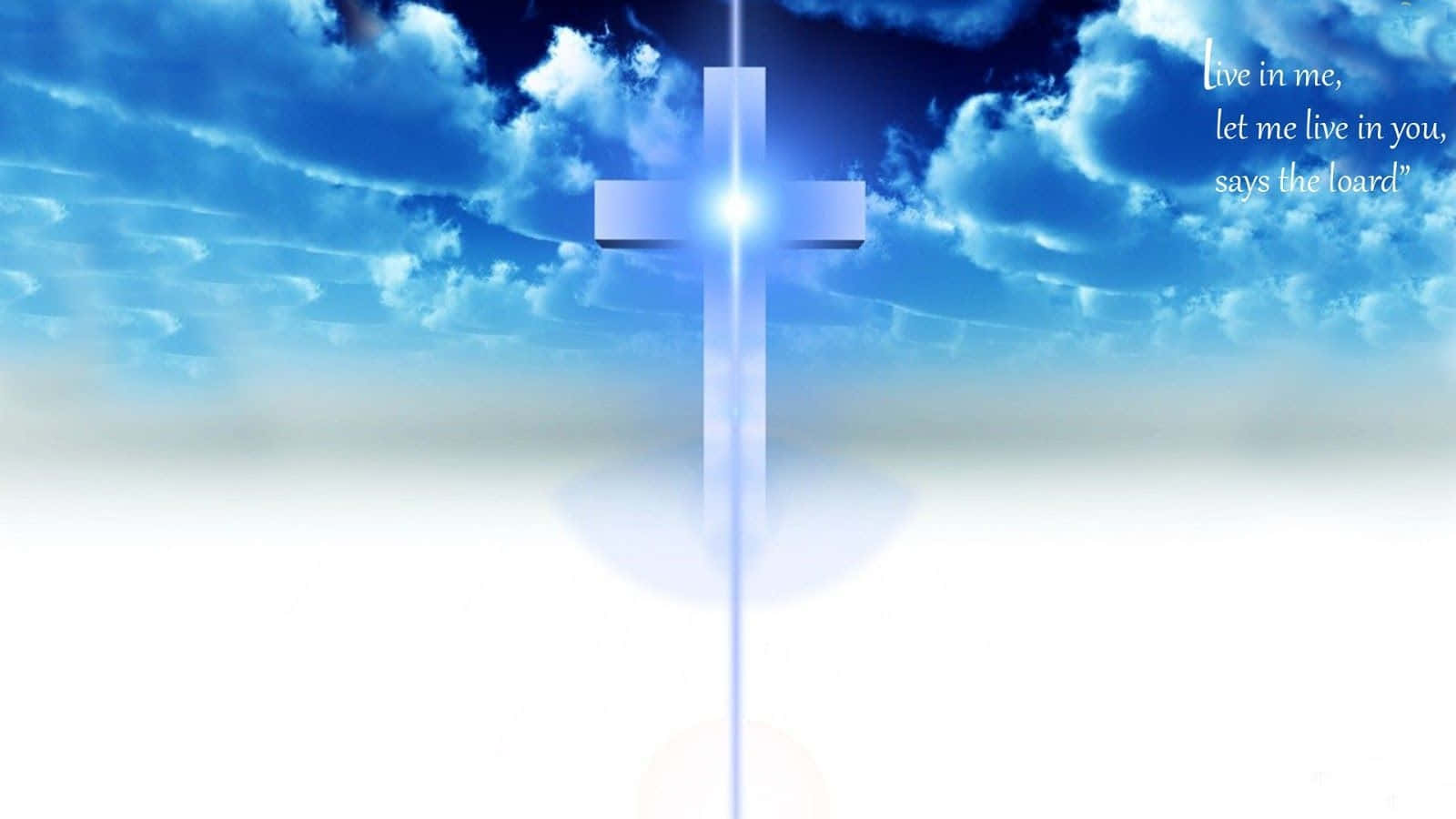 Bellissimaimmagine Del Cielo Azzurro Con Una Croce