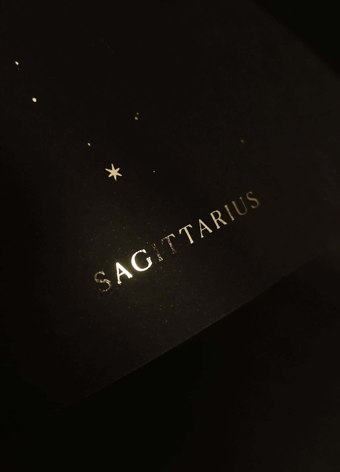 Beautiful Depiction Of Sagittarius Zodiac Sign Against A Cosmic Backdrop