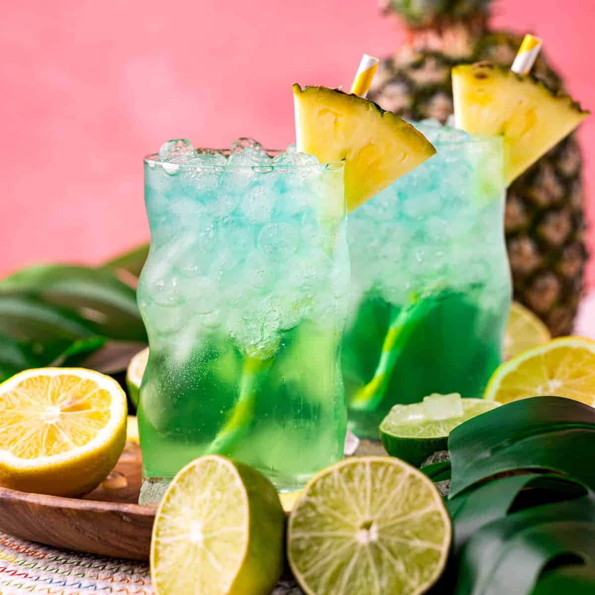 Refreshing Beverage in a Tropical Setting Wallpaper