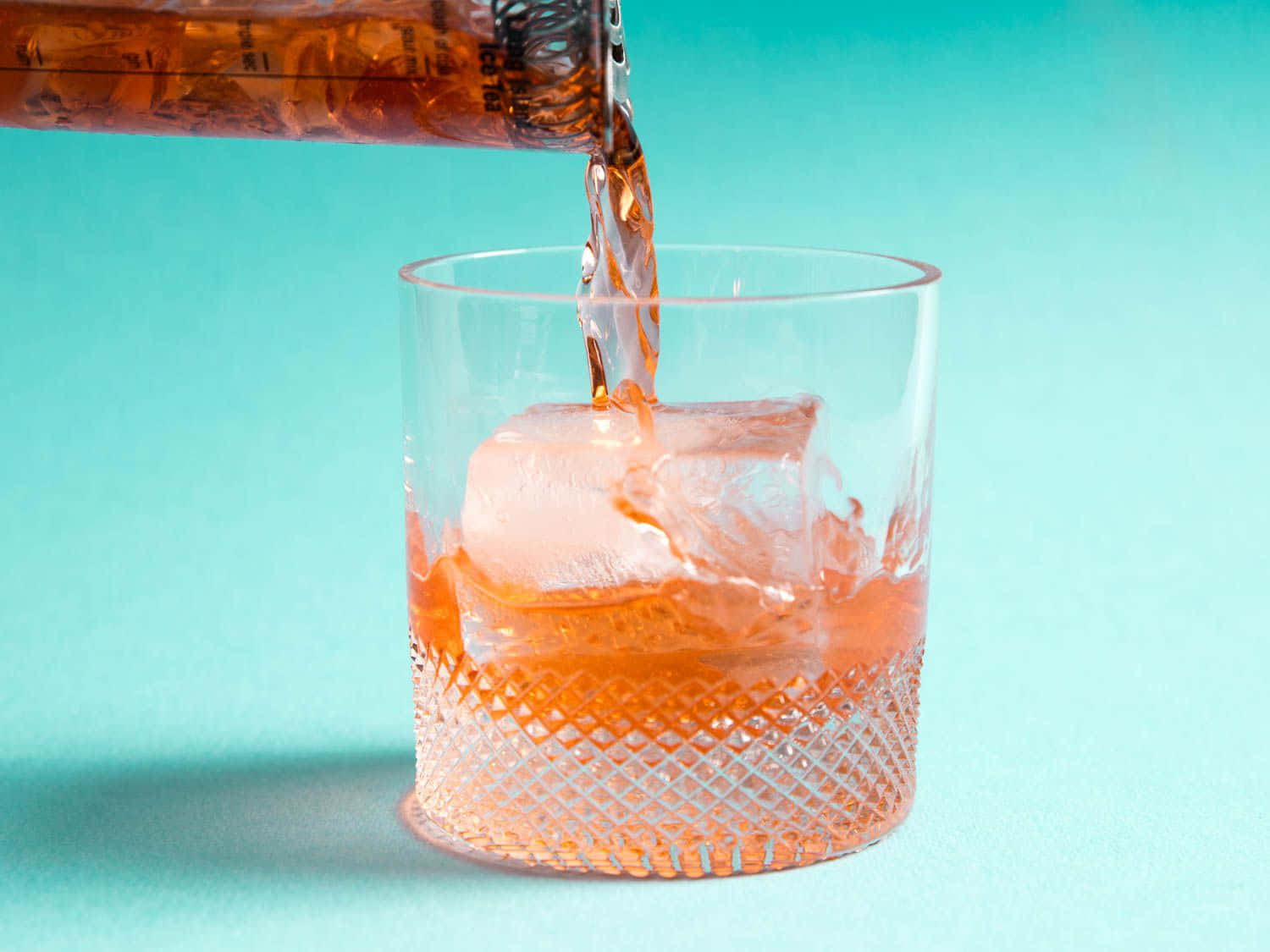 Elegant Beverage in a Crystal Glass Wallpaper